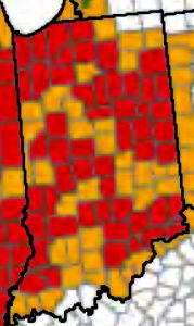 Red: primary. Gold: continguous. Source: http://www.fsa.usda.gov/Assets/USDA-FSA-Public/usdafiles/Disaster-Assist/Disaster/ALL_CROP_CY2015.pdf