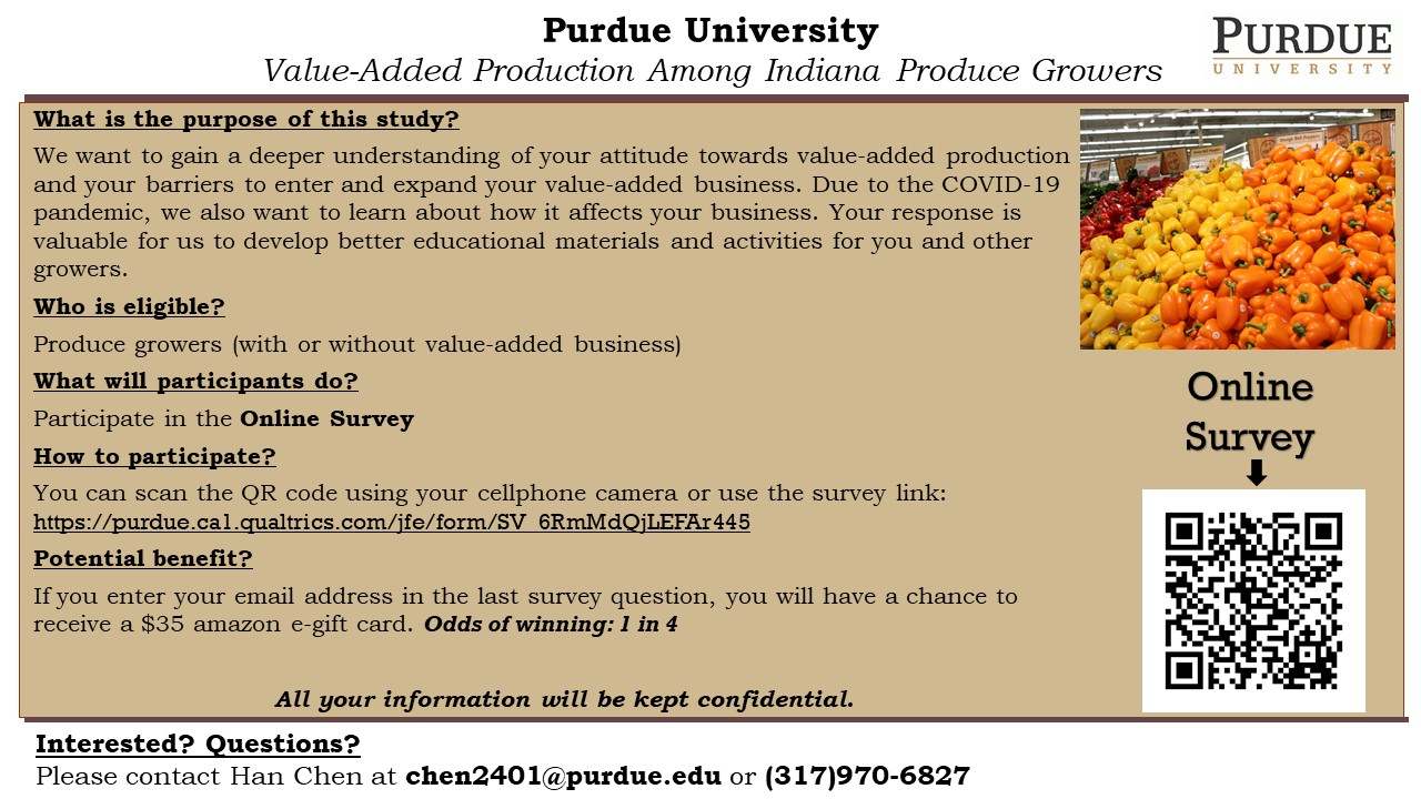 Are You Interested in Value-Added Production? | Purdue University 