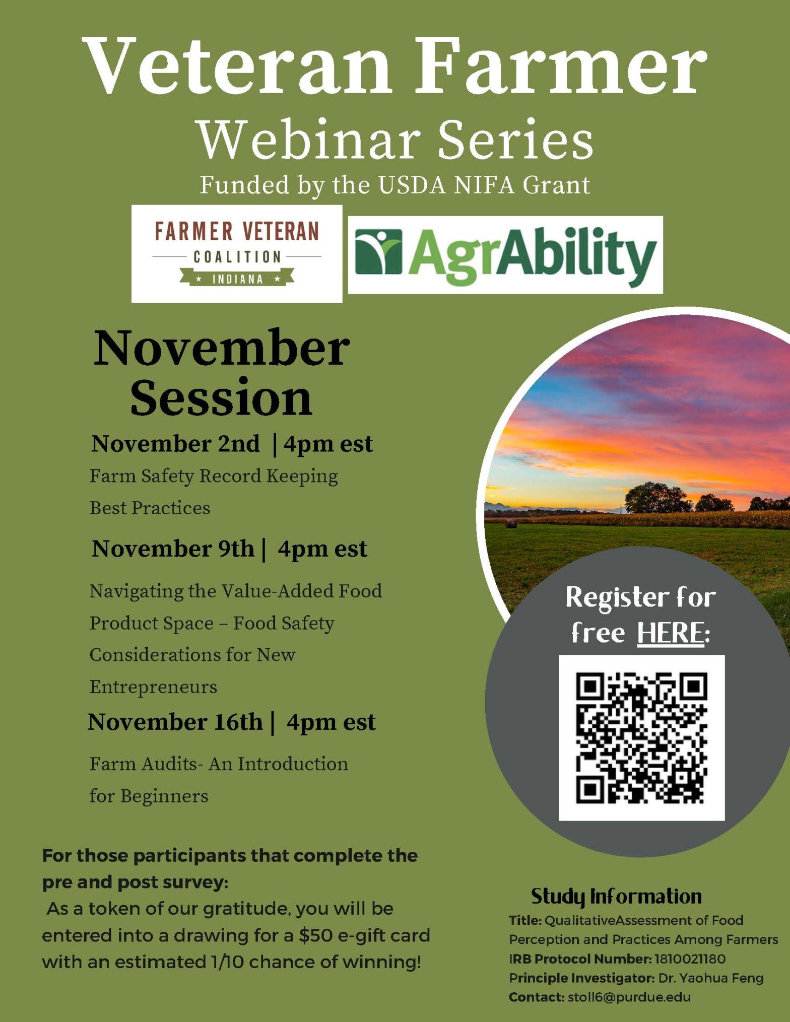 Veteran Farmer Webinar Series Purdue University Vegetable Crops Hotline