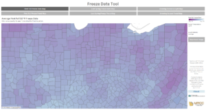 MRCC Freeze date map