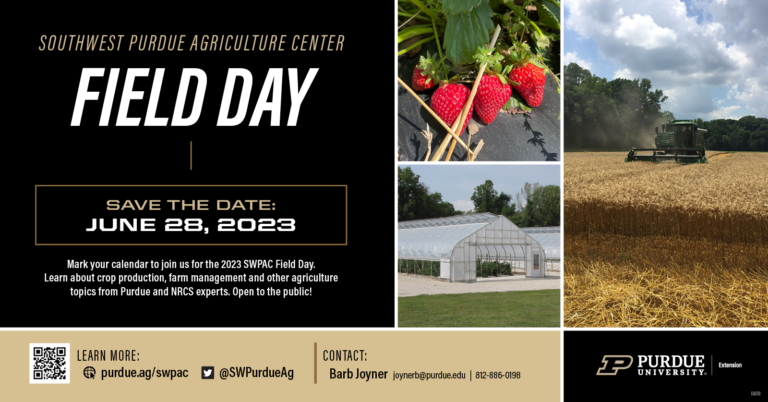 SAVE THE DATE for Southwest Purdue Agricultural Center Field Day ...