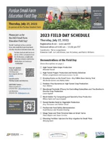 Small Farm Field Day schedule 1