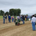 Figure 1. Planet Jr. antique tractor cultivator demo by Staufer Farms in the event’s Walk-Behind Alley session