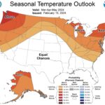 Figure 2. Seasonal temperature outlook, March, April and May 2024.