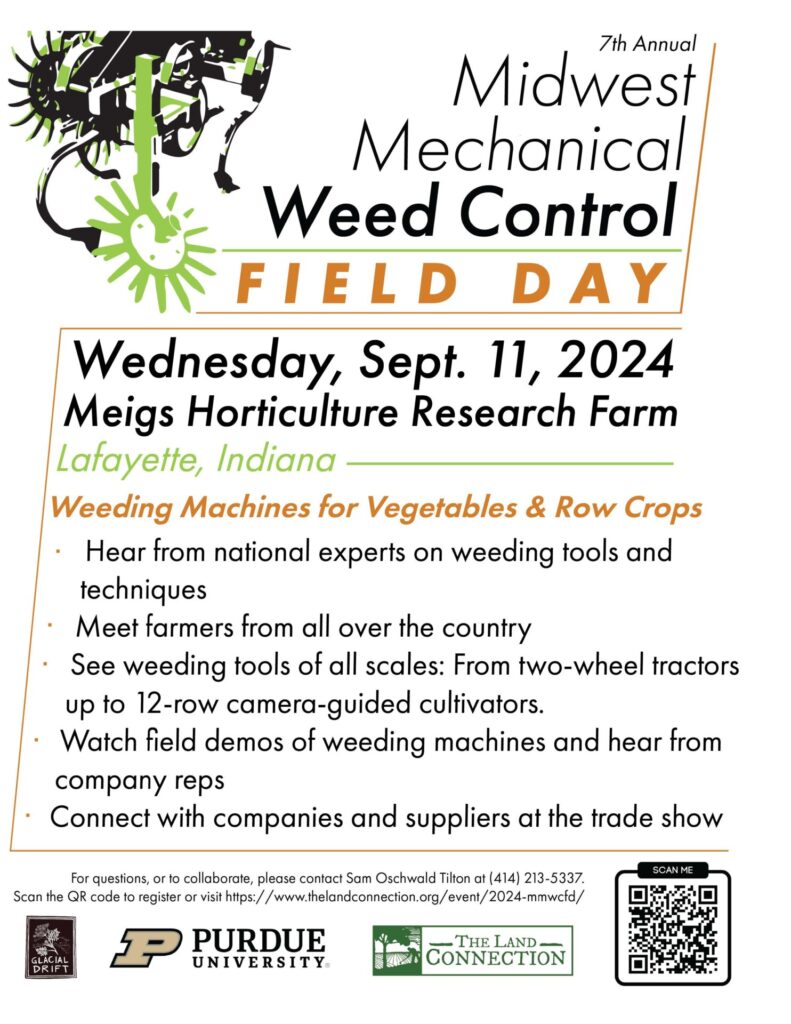 Mechanical Weed Control Filed Day Flyer