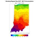 Figure 5. GDD Accumulation for April 1-May 27, 2024.