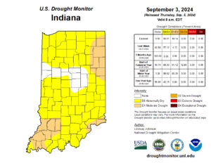 Figure 2: September 5, 2024, release of the US Drought Monitor.