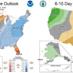 Figure 4: The Climate Prediction Center’s 6-10 Day Temperature and Precipitation Outlook, valid September 9-13, 2024.