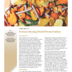 Freeze-drying food preservation