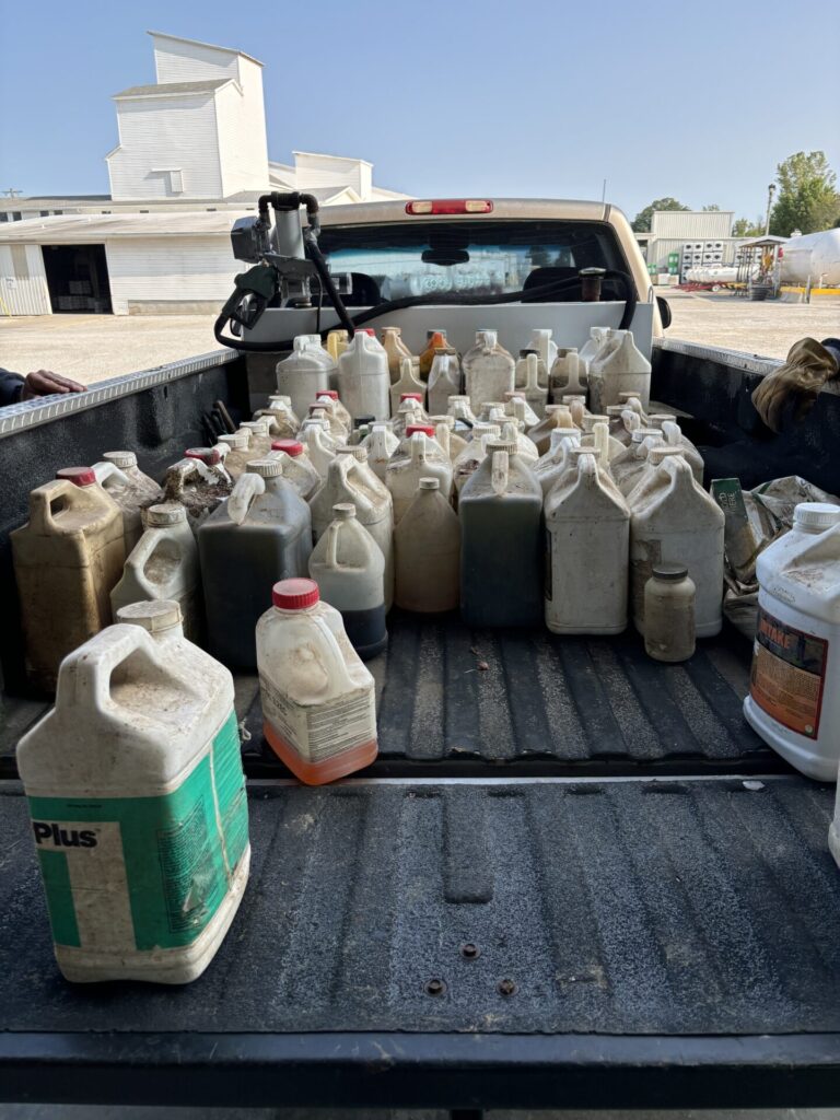 Figure 1. Mixed pesticide load (Photo by Mitch Trimble).