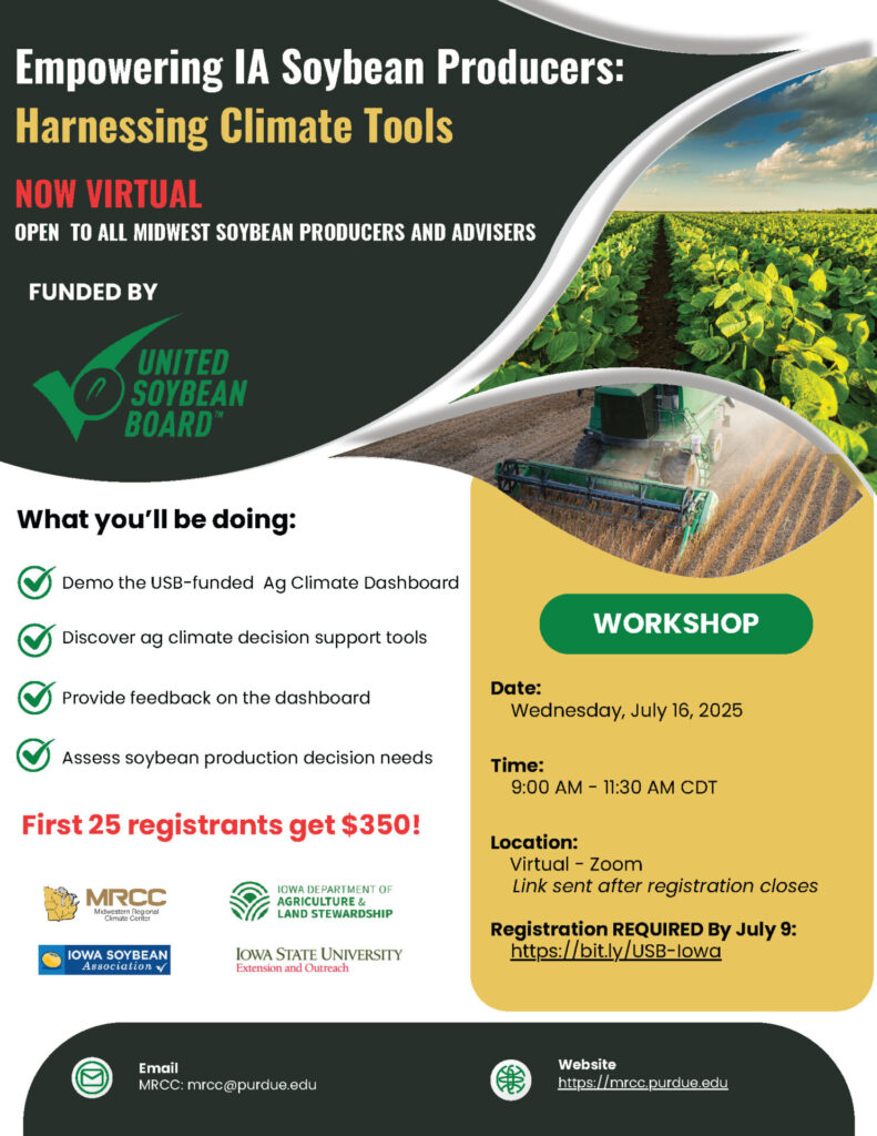 Figure 3. Harnessing climate tools virtual workshop flyer.