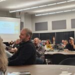 Picture of Indiana Horticulture and Small Farm Conference attendee in a session.