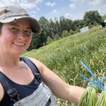 Ann with garlic scapes (May 2024).