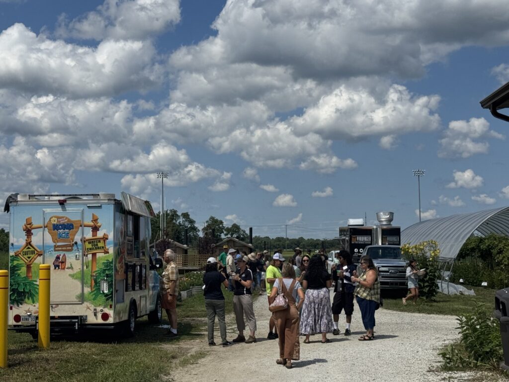 Attendees networking at the 2026 Small Farm Education field day.